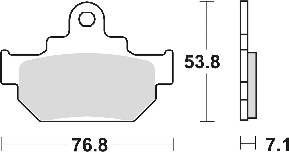 Trw remblokken mcb 550 brake pads organ. mcb 550