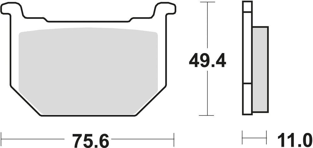 Trw remblokken mcb 509 brake pads organ. mcb 509