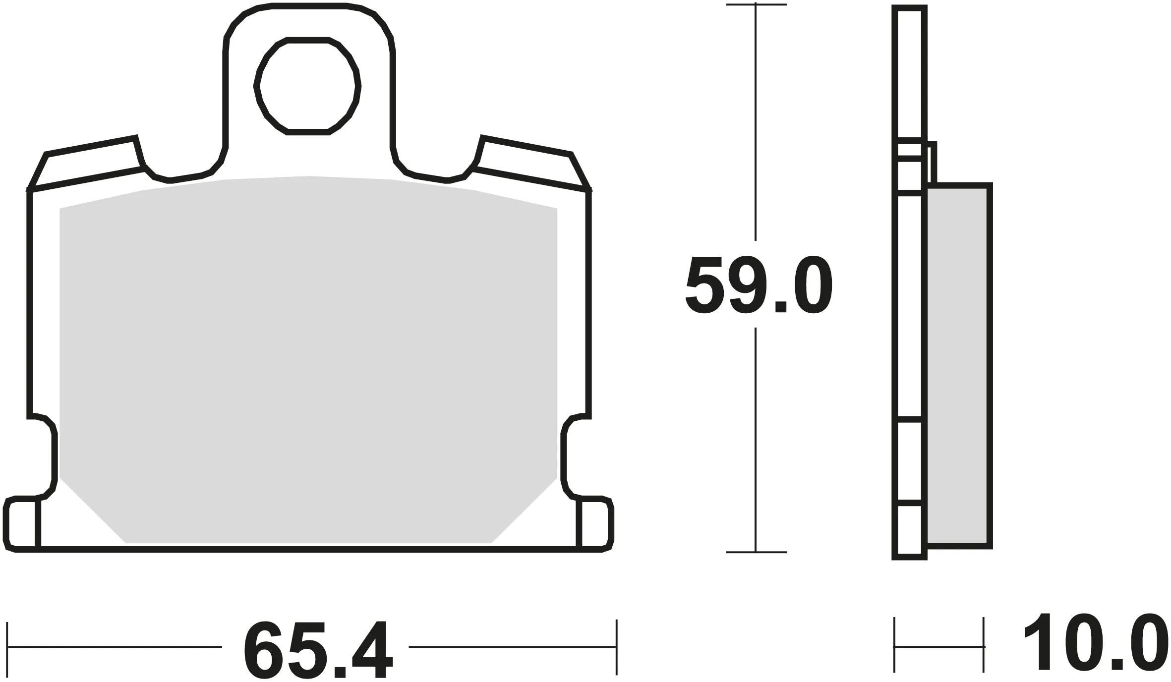 Trw bremsbelag mcb 521 brake pads organ. mcb 521