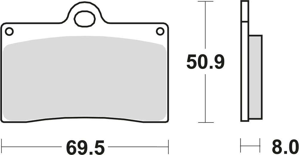 Trw remblokken mcb 540 brake pads organ. mcb 540