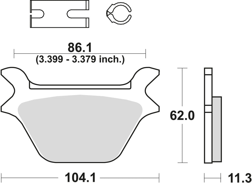 Trw remblokken mcb 583 brake pads org.perf. mcb 583