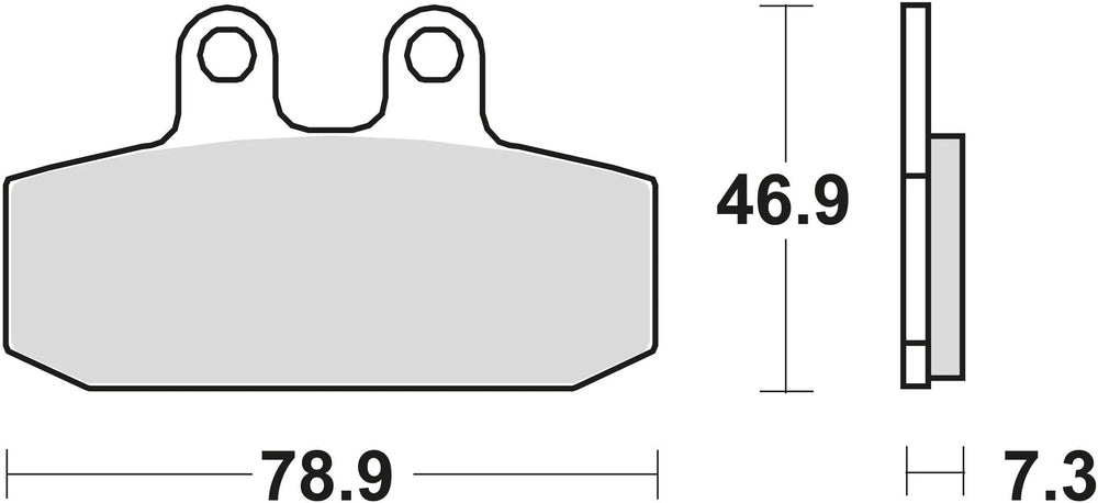 Trw remblokken mcb 557 brake pads organ. mcb 557