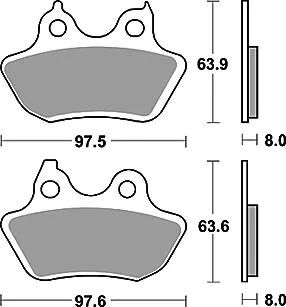 Trw remblokken mcb 799 brake pads org.perf. mcb 799