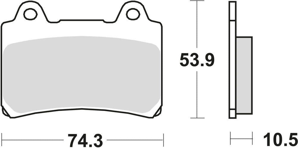 Trw remblokken mcb 559 brake pads organ. mcb 559