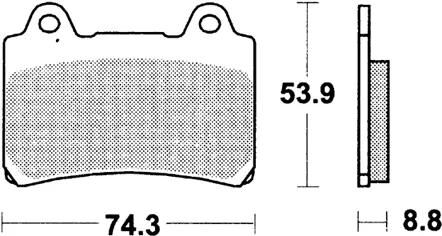 Trw remblokken mcb 584 brake pads organ. mcb 584