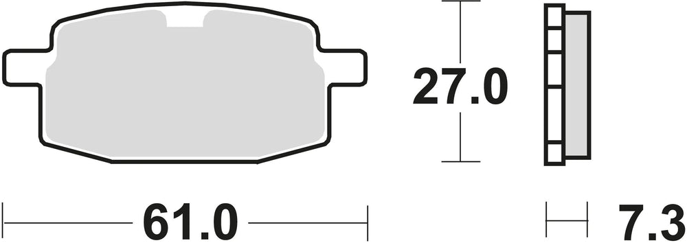 Trw remblokken mcb 590 brake pads organ. mcb 590