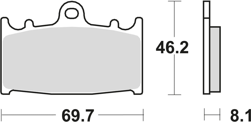 Trw remblokken mcb 602 brake pads organ. mcb 602