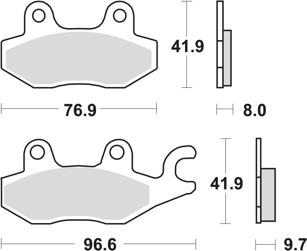 Trw remblokken mcb 604 brake pads organ. mcb 604