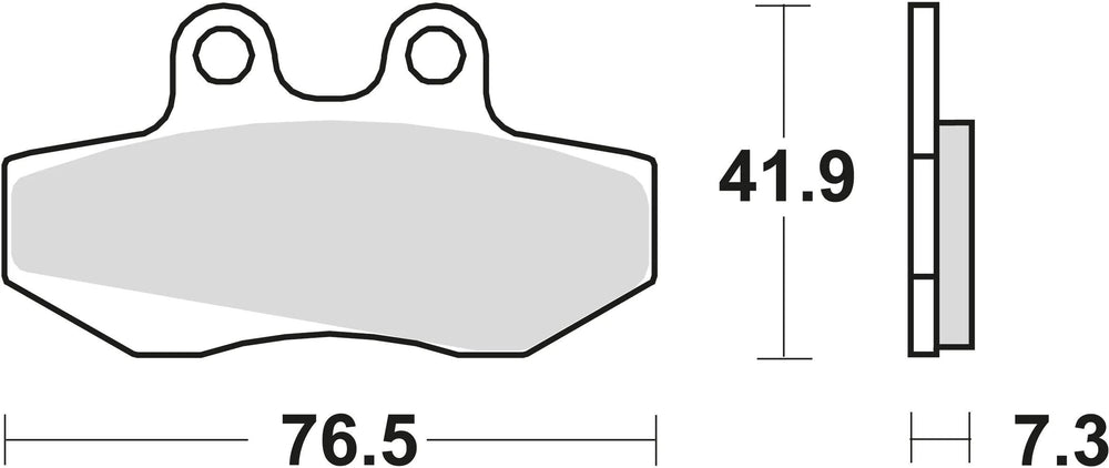 Trw remblokken mcb 629 brake pads organ. mcb 629