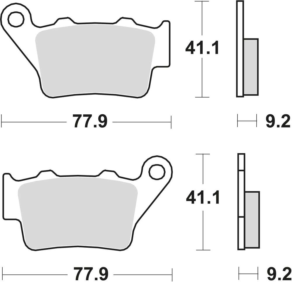 Trw remblokken mcb 672 brake pads organ. mcb 672