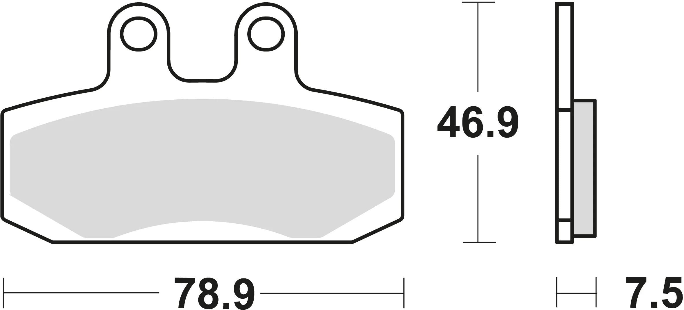 Trw bremsbelag mcb 673 brake pads organ. mcb 673