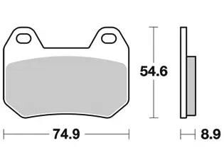 Trw remblokken mcb 713 brake pads organ. mcb 713