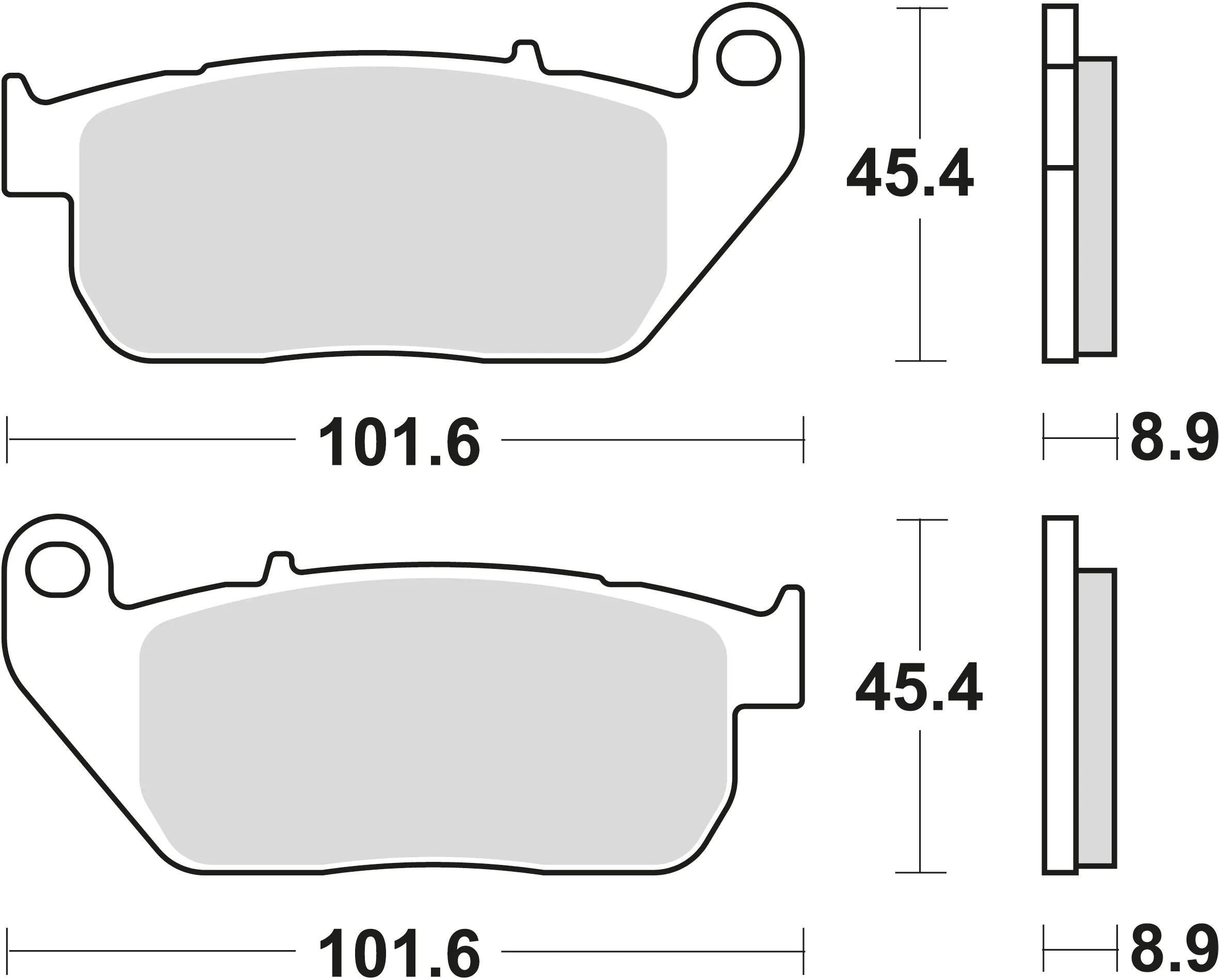 Trw bremsbelag mcb 753 brake pads sinter mcb 753 sv