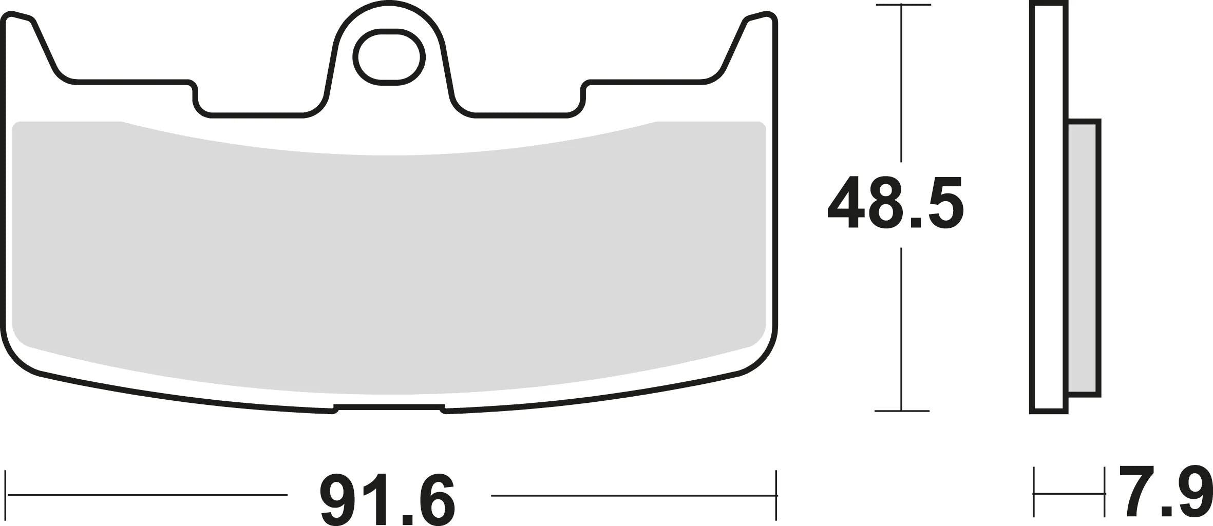 Trw bremsbelag mcb 747 brake pads sinter mcb 747 sv