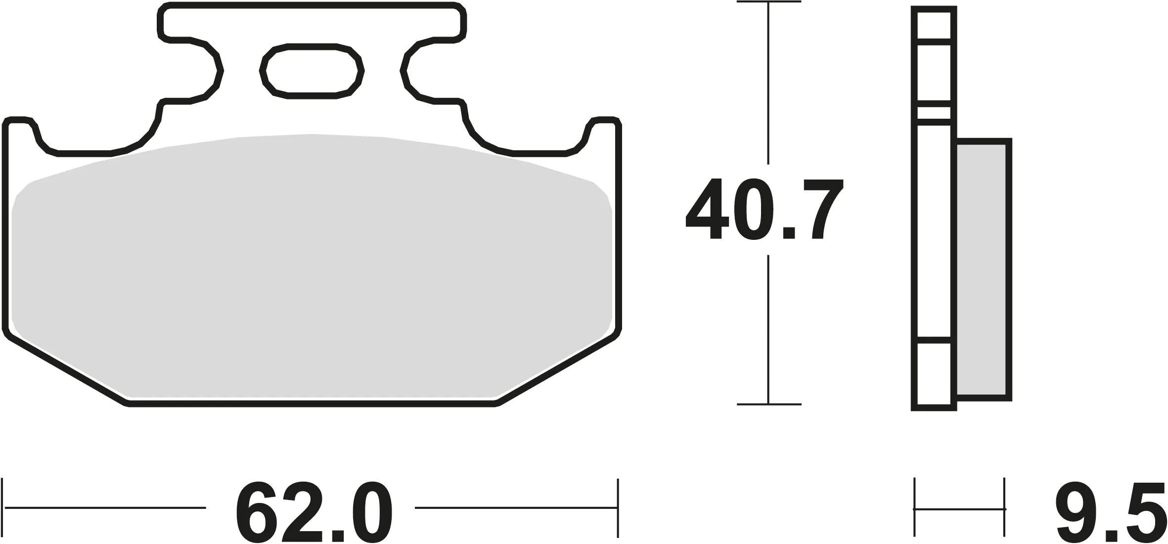 Trw bremsbelag mcb 625 brake pads sinter mcb 625 si