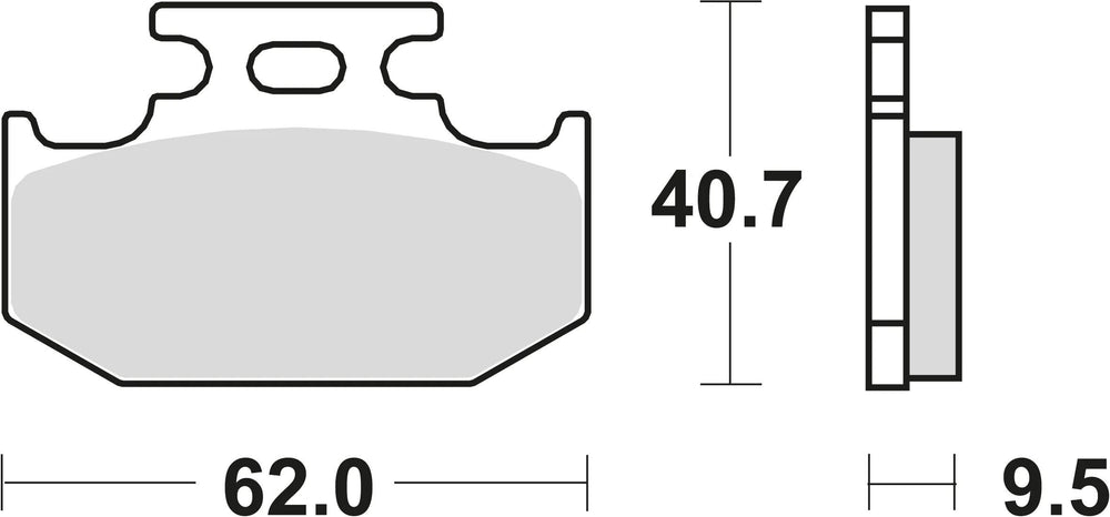 Trw remblokken mcb 625 brake pads sinter mcb 625 si