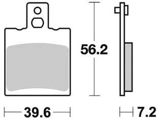 Trw remblokken mcb 775 brake pads organ. mcb 775