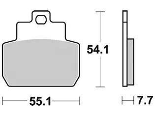Trw remblokken mcb 782 brake pads organ. mcb 782