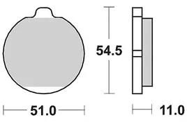 Trw remblokken mcb 505 brake pads organ. mcb 505