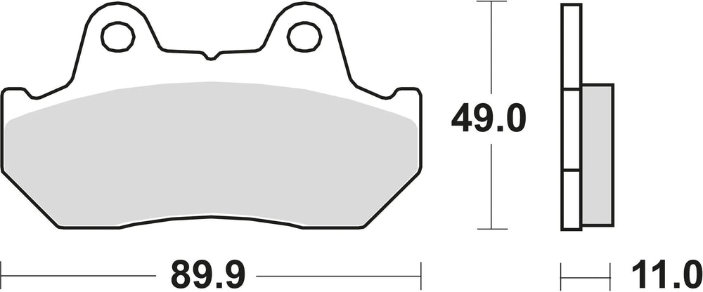 Trw remblokken mcb 512 brake pads sinter mcb 512 sh