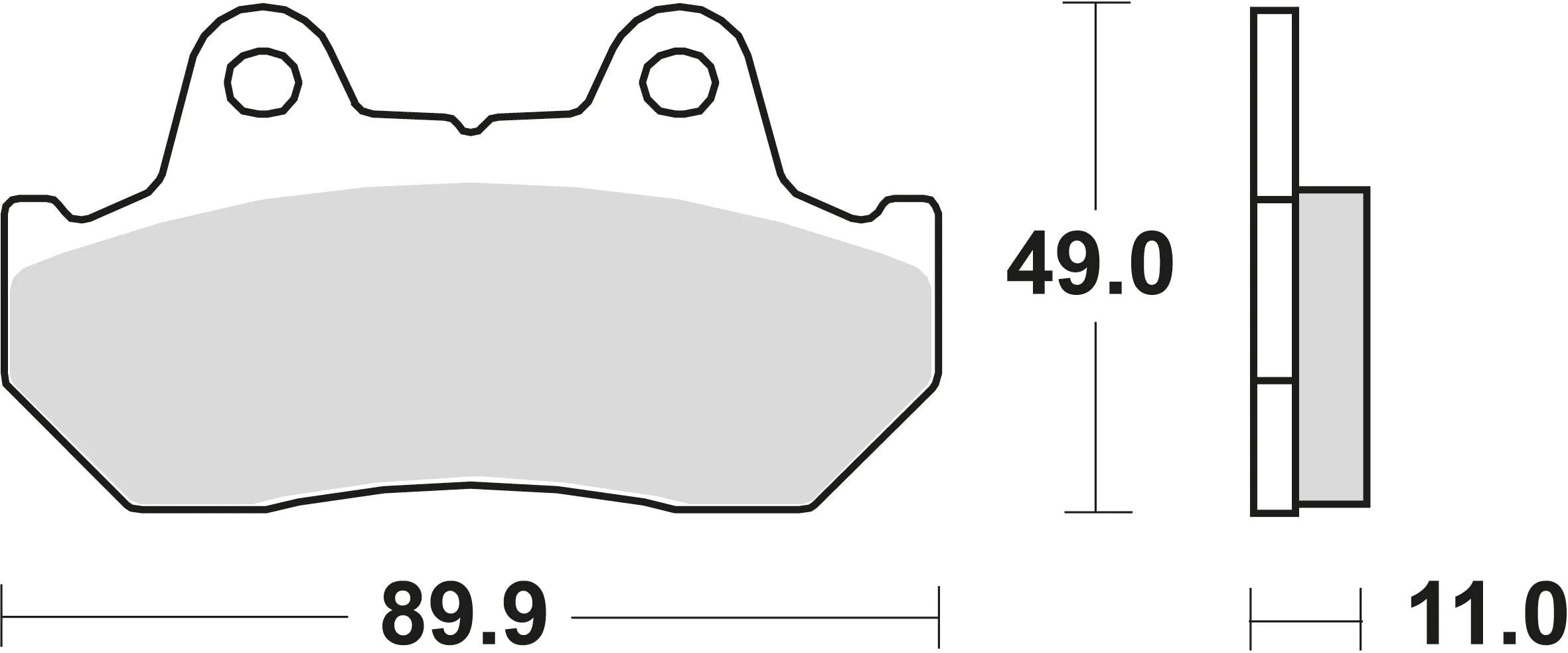 Trw bremsbelag mcb 512 brake pads sinter mcb 512 sv