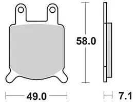 Trw remblokken mcb 536 brake pads organ. mcb 536
