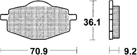 Trw remblokken mcb 539 brake pads sinter mcb 539 si