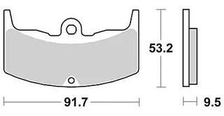 Trw remblokken mcb 543 brake pads organ. mcb 543