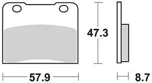 Trw remblokken mcb 547 brake pads organ. mcb 547