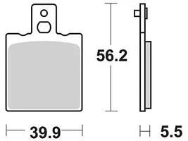 Trw remblokken mcb 553 brake pads organ. mcb 553