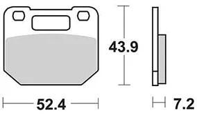 Trw remblokken mcb 556 brake pads organ. mcb 556