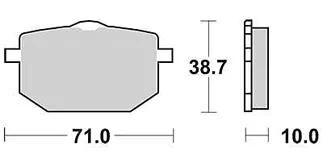 Trw remblokken mcb 568 brake pads organ. mcb 568