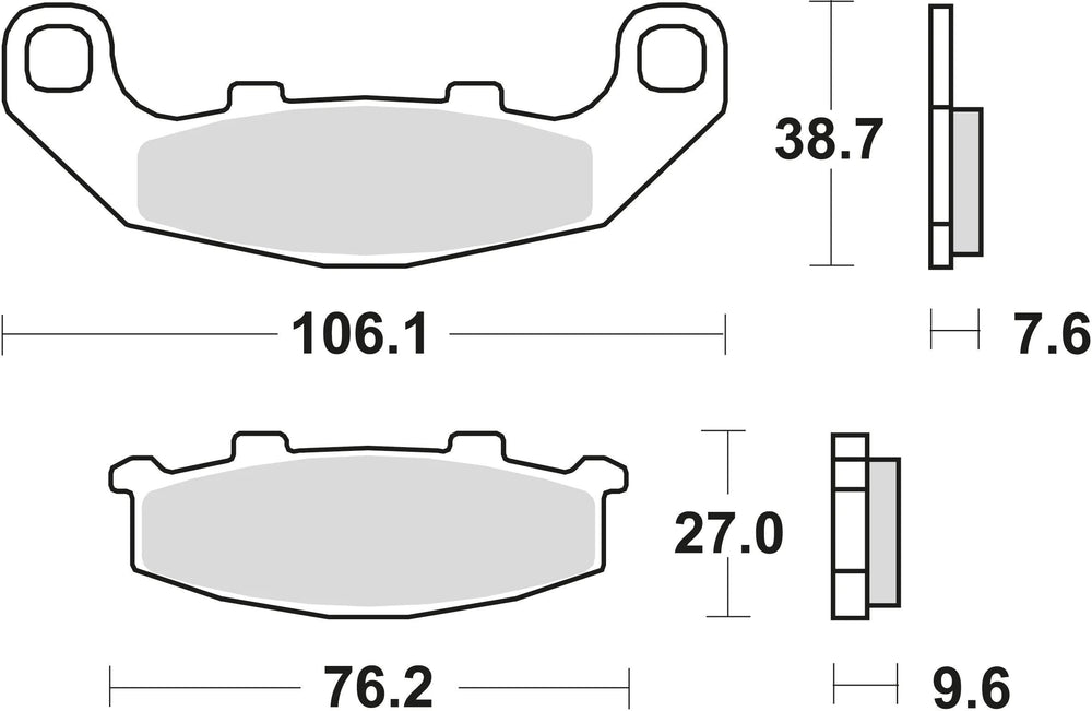Trw remblokken mcb 586 brake pads sinter mcb 586 sv