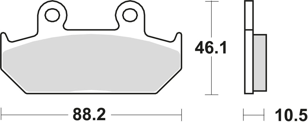 Trw remblokken mcb 624 brake pads sinter mcb 624 sv