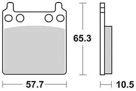 Trw remblokken mcb 63 brake pads organ. mcb 63