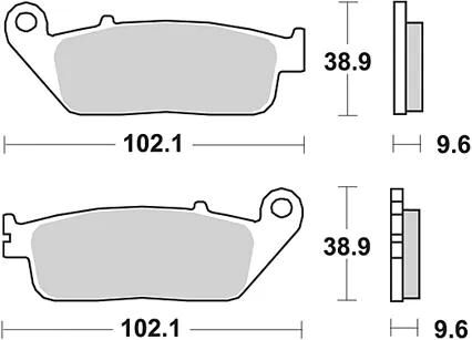 Trw bremsbelag mcb 677 brake pads sinter mcb 677 sv