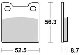 Trw remblokken mcb 678 brake pads organ. mcb 678