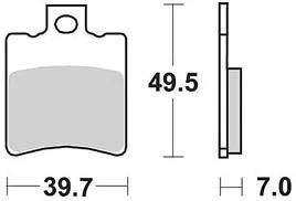 Trw bremsbelag mcb 696 brake pads sinter mcb 696 sr