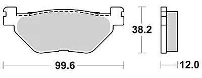 Trw remblokken mcb 722 brake pads organ. mcb 722