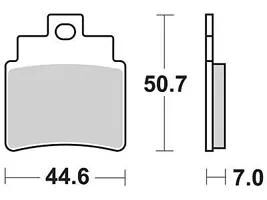 Trw remblokken mcb 732 brake pads sinter mcb 732 si