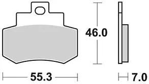 Trw remblokken mcb 733 brake pads organ. mcb 733