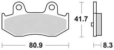 Trw remblokken mcb 746 brake pads organ. mcb 746