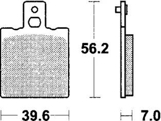 Trw bremsbelag mcb 75 brake pads sinter mcb 75 si