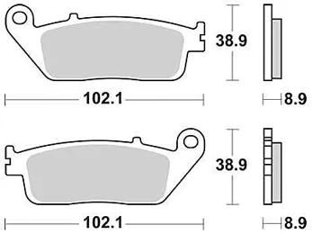 Trw remblokken mcb 764 brake pads sinter mcb 764 sh
