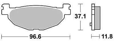 Trw remblokken mcb 768 brake pads organ. mcb 768