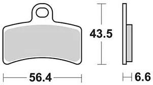 Trw bremsbelag mcb 770 brake pads organ. mcb 770