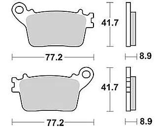 Trw bremsbelag mcb 784 brake pads sinter mcb 784 sh
