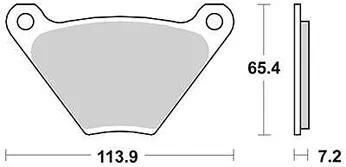 Trw remblokken mcb 97 brake pads organ. mcb 97