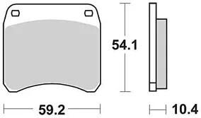 Trw remblokken mcb 99 brake pads organ. mcb 99