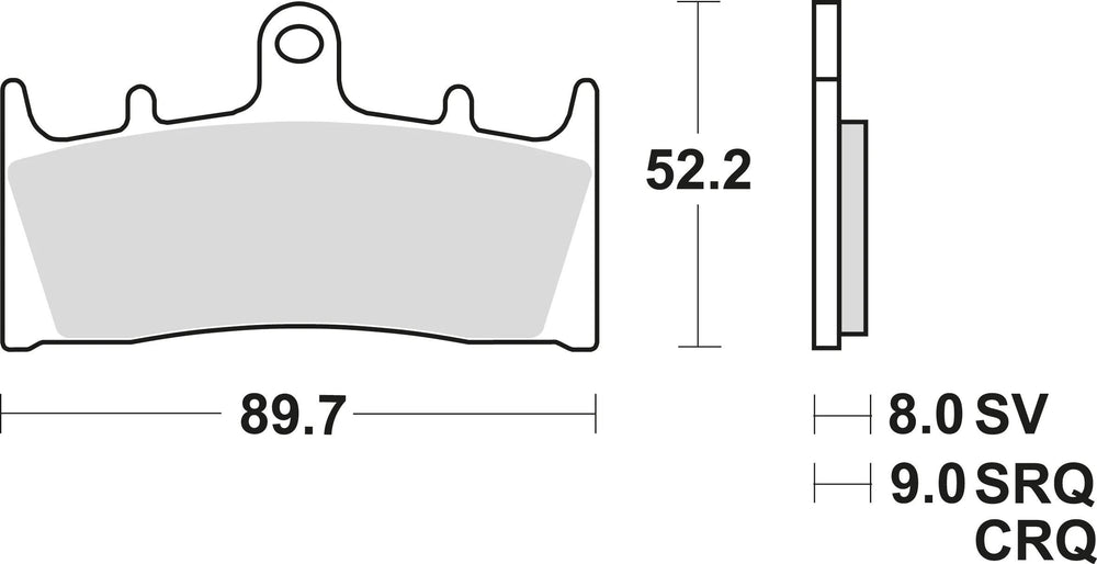 Trw remblokken mcb 659 brake pads sinter mcb 659 trq